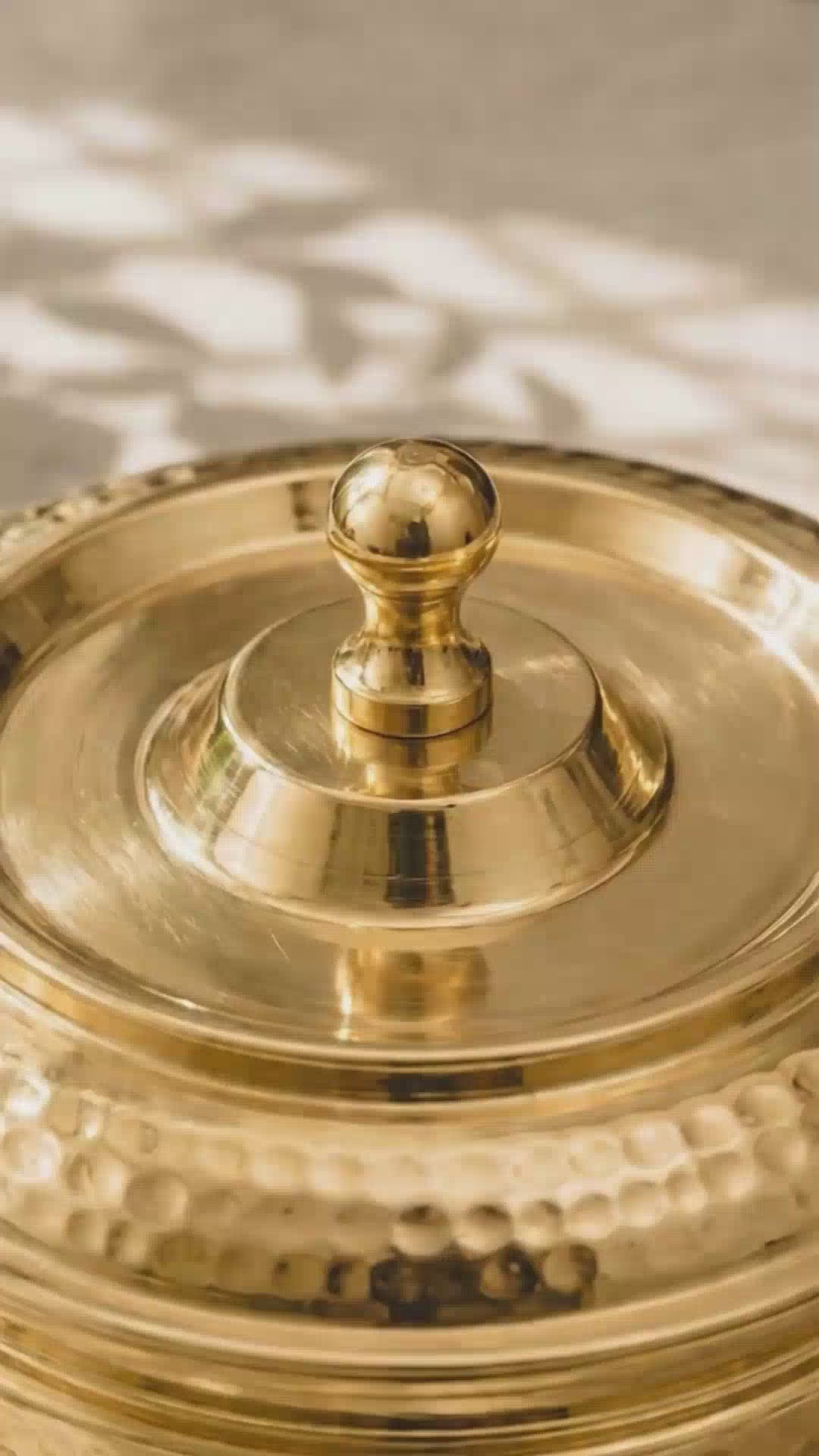 Royal Hammered Brass Handi with Lid- Food-Safe Kalai Lining